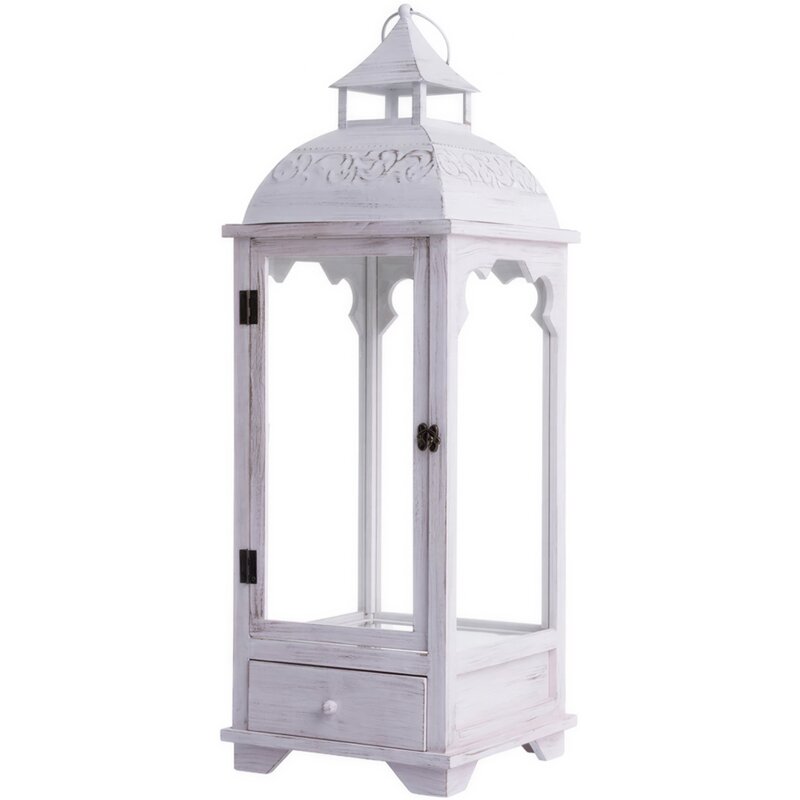 Lampion MY HOME White Cubby 66609 Biały