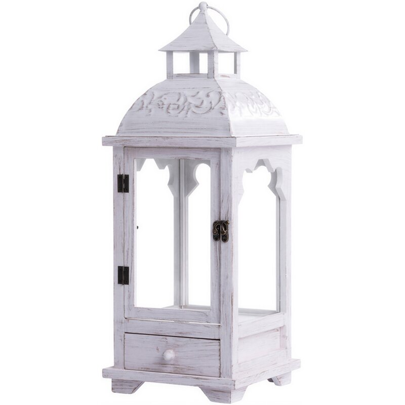 Lampion MY HOME White Cubby 66608 Biały
