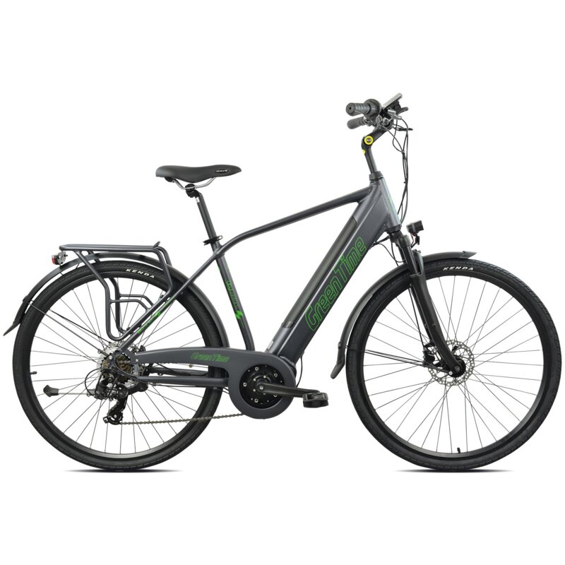 Rower elektryczny GREENTIME Urban M20 28 cali Ciemnoszary