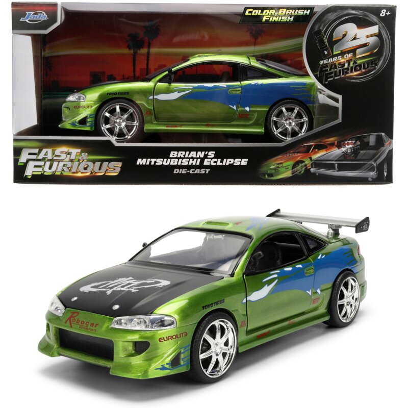 Samochód JADA TOYS Szybcy i wściekli Mitsubishi Eclipse 1995 Edycja Jubileuszowa 9336817314R00