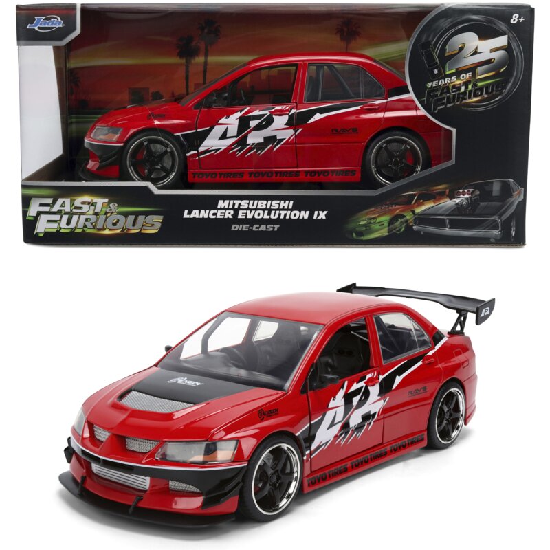 Samochód JADA TOYS Szybcy i wściekli Mitsubishi Lancer Evo IX 2006 9336208314R00