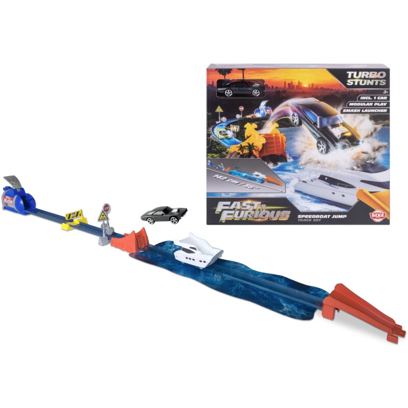 Tor DICKIE TOYS Szybcy i wściekli Speedboat Jump + Auto 203204002