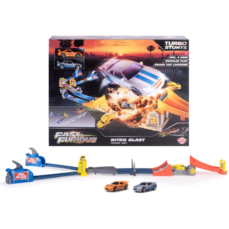 Tor DICKIE TOYS Szybcy i wściekli Nitro Blast + 2 Auta 203206000
