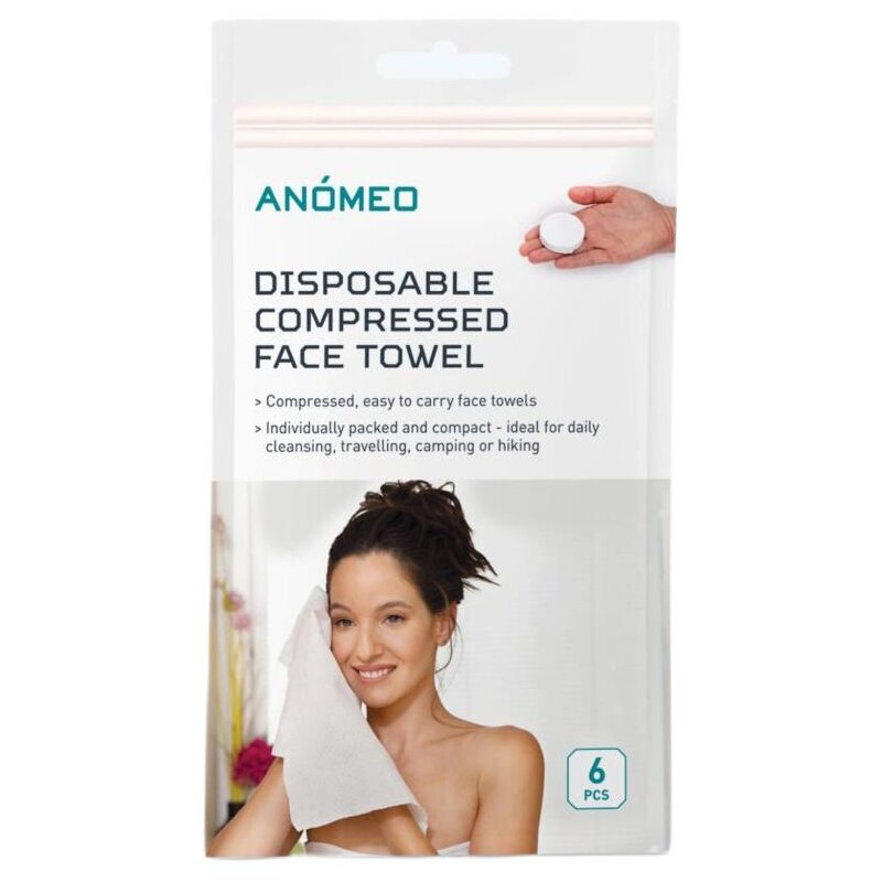 Skompresowane ręczniki jednorazowe ANOMEO Face Towel (6 szt.)