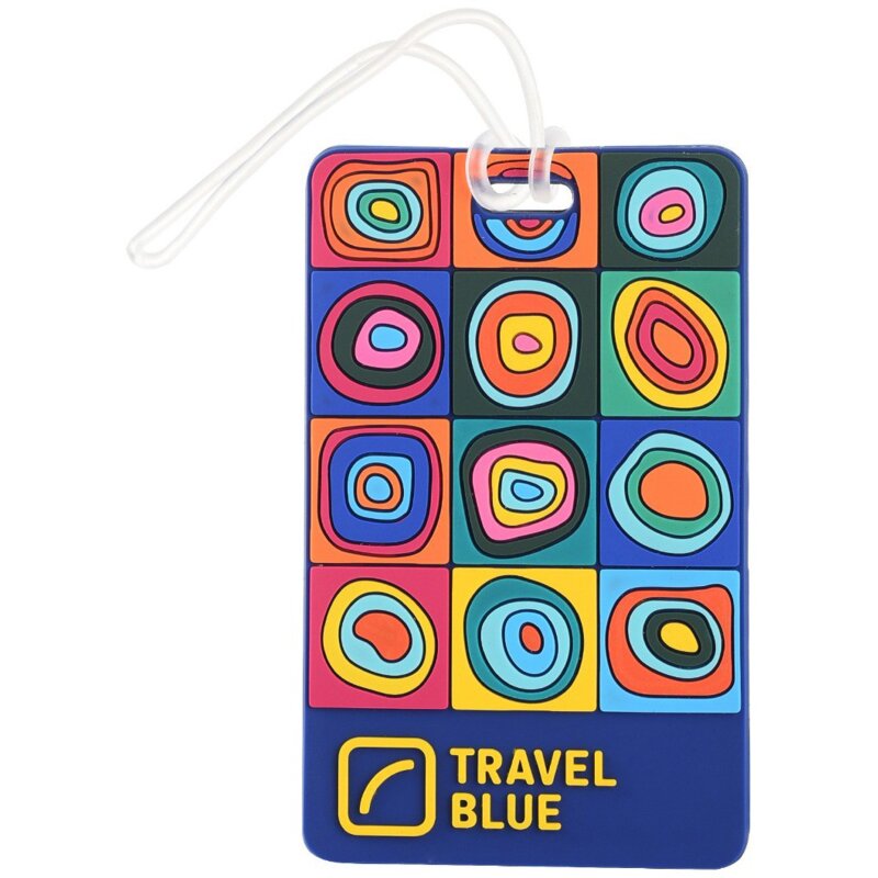 Zawieszka do walizki TRAVEL BLUE Kwadraty 8103