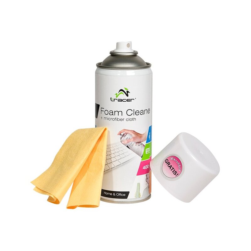 Pianka TRACER do plastiku 400 ml + Mikrofibra