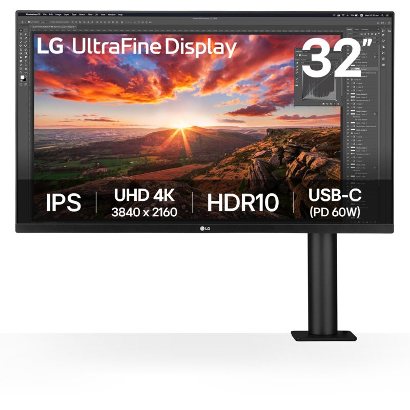 Monitor LG UltraFine Ergo 32UN880K-B 31.5" 3840x2160px IPS