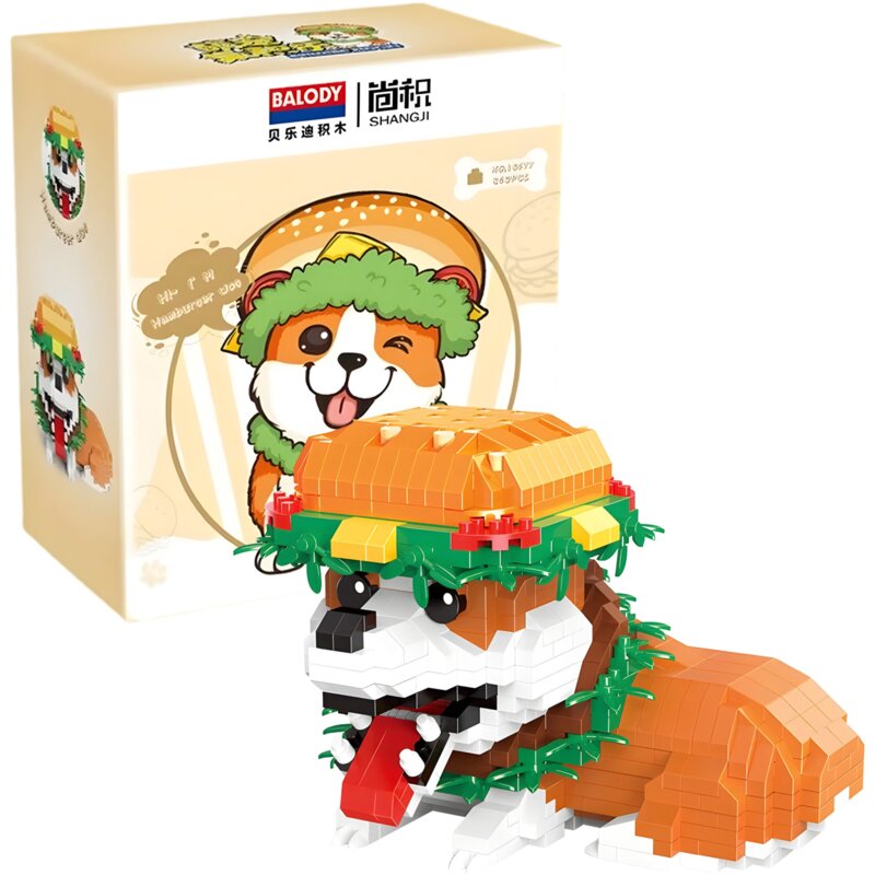Klocki plastikowe QBI Pies Hamburger SA241048
