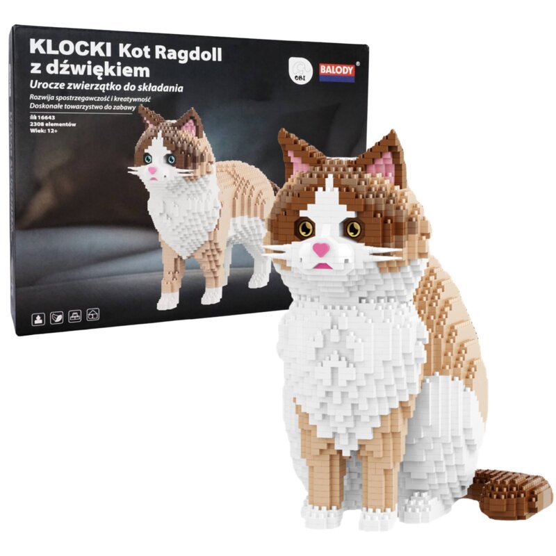 Klocki plastikowe QBI Kot 2w1 SA354887