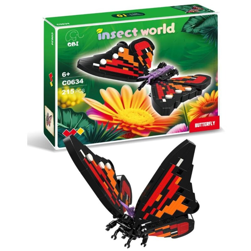 Klocki plastikowe QBI Insect world Motyl C0634-1