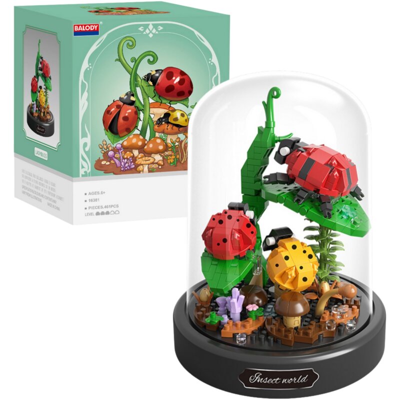 Klocki plastikowe QBI Insect world Duży Kolorowe Biedronki SA268382