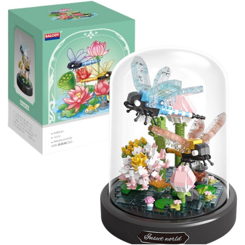 Klocki plastikowe QBI Insect world Tańczące ważki SA268379