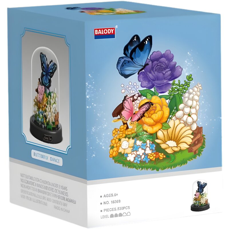 Klocki plastikowe QBI Insect world Taniec motyli SA239358