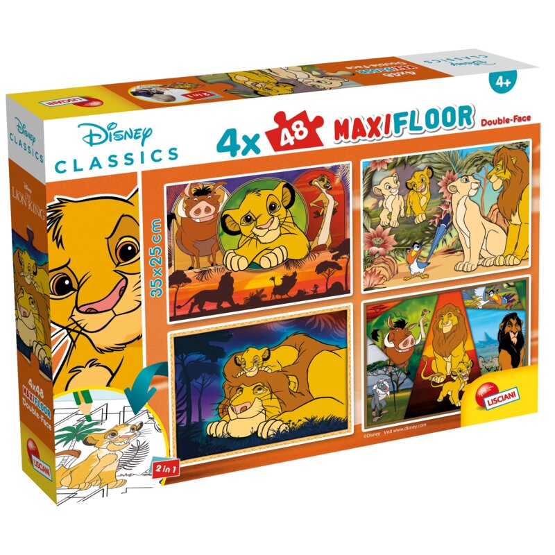 Puzzle LISCIANI MaxiFloor Disney Król Lew 304-109753 (192 elementy)