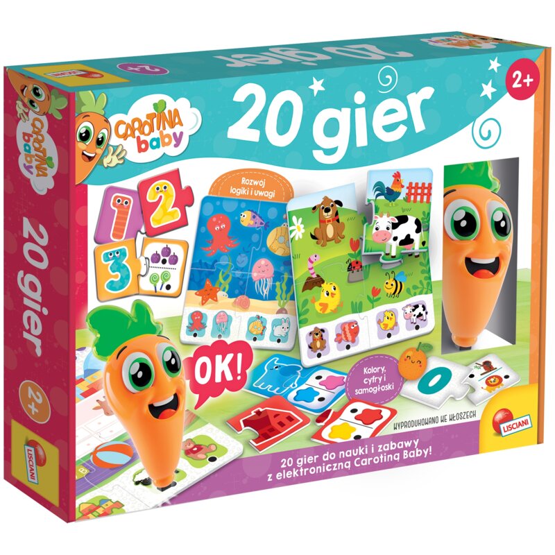 Gra logiczna LISCIANI Carotina Baby 20 gier 304-PL110001