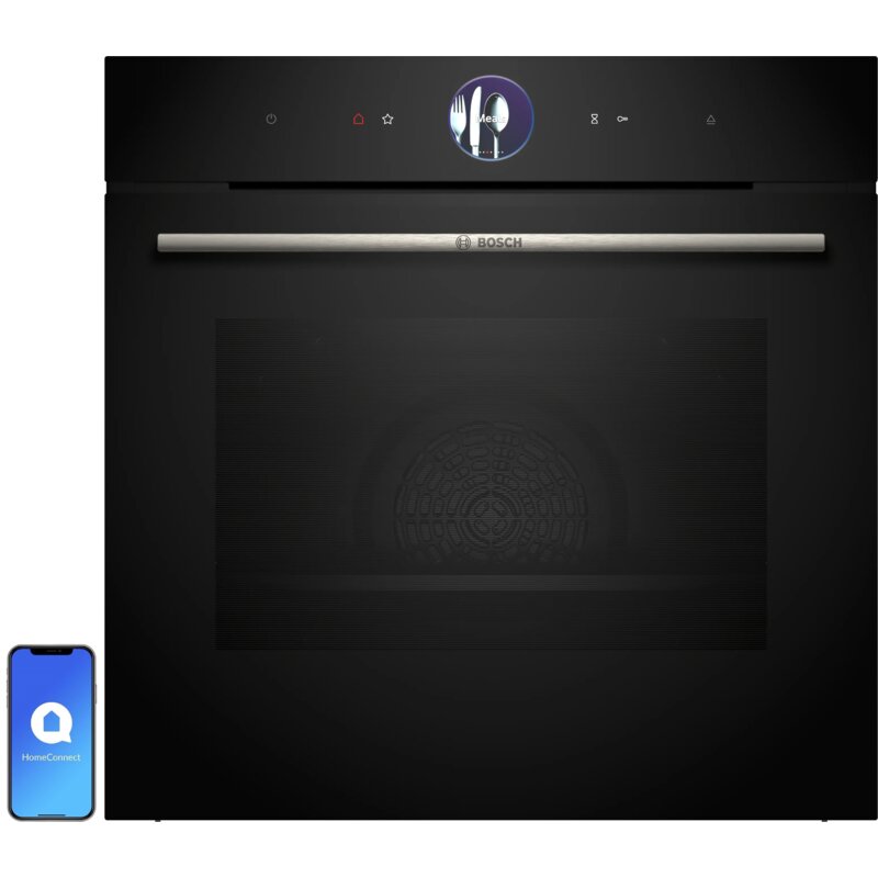 Piekarnik BOSCH HSG7361B1 Seria 8 Elektryczny parowy Czarny A+