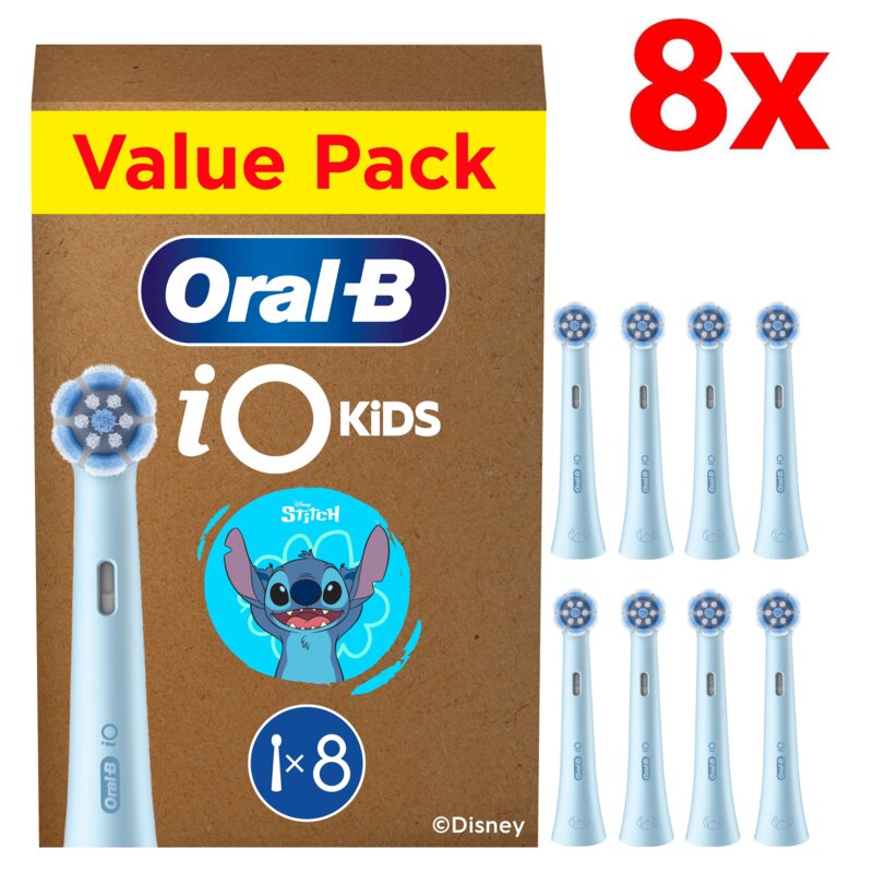 Oryginalna końcówka szczoteczki ORAL-B Kids Stitch (8 szt.) (Delikatna dla dziąseł)
