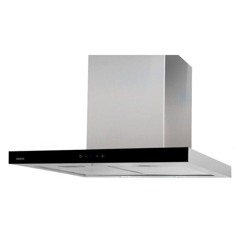 Okap AKPO WK-9 Feniks Slim Glass 60 Inox/Czarne szkło