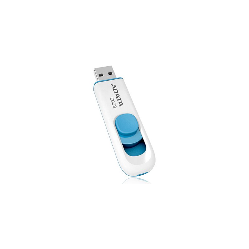 ADATA FLASHDRIVE C008 64GB USB 2.0 WHITE&BLUE