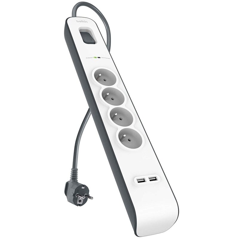 Listwa BELKIN BSV401CA2M (2 m) Biało-szary