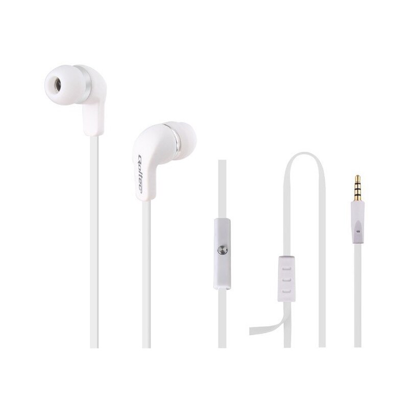 Słuchawki dokanałowe QOLTEC 50801 Biały
