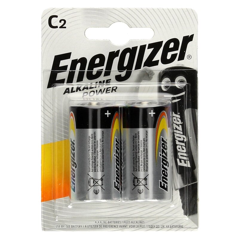 Energizer Bateria Alkaline Power Alkaliczna C LR14 2 szt. blister
