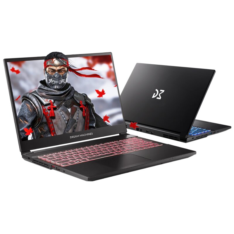 Laptop DREAMMACHINES RT5060-15PL28 15.6” 144Hz Ryzen 7 H 225 16GB RAM 1TB SSD GeForce RTX5060 DLSS 4
