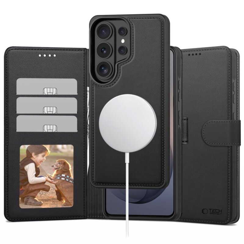 Etui TECH-PROTECT Wallet MagSafe do Samsung Galaxy S26 Ultra Czarny