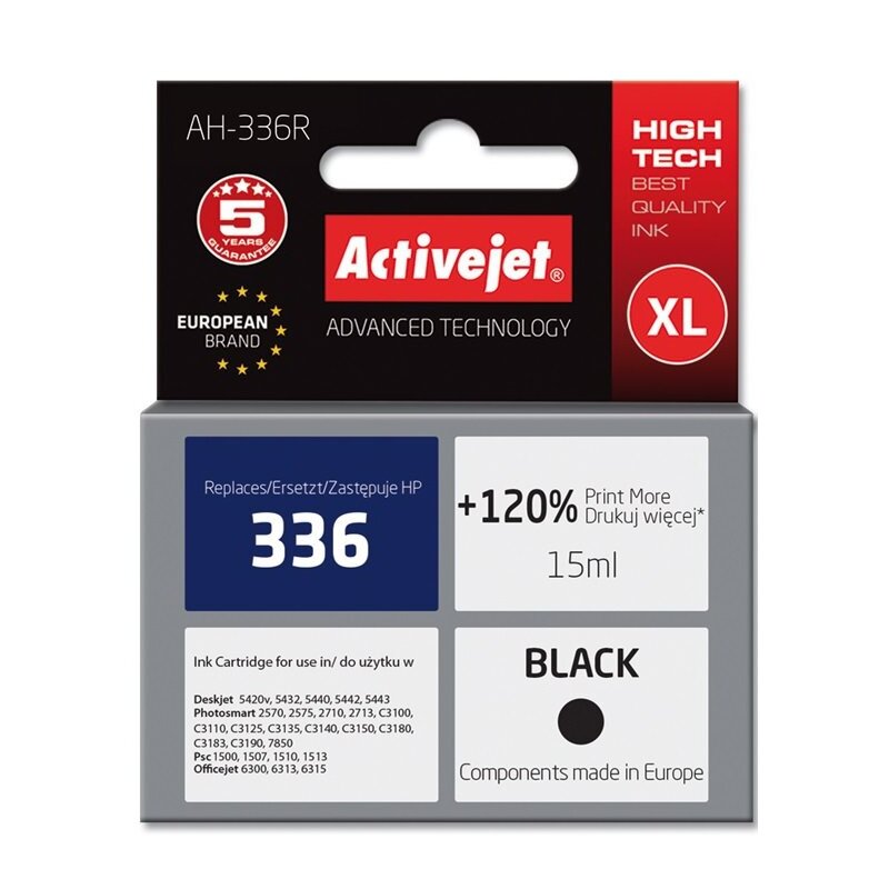 Tusz ACTIVEJET do HP 336 C9362EE Czarny 15 ml AH-336R
