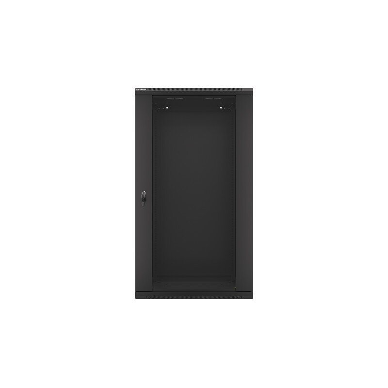 Lanberg Szafa instalacyjna wisząca 19 cali 22U 600X450mm czarna (drzwi szklane)