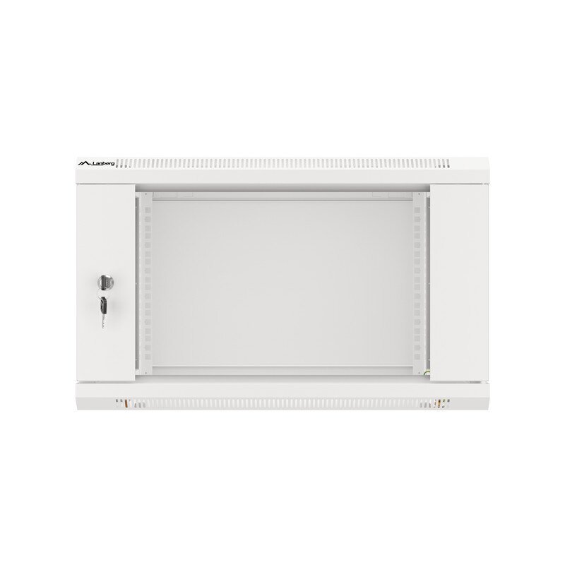 Lanberg Szafa instalacyjna wisząca 19 cali 6U 600X450mm szara (drzwi szklane)