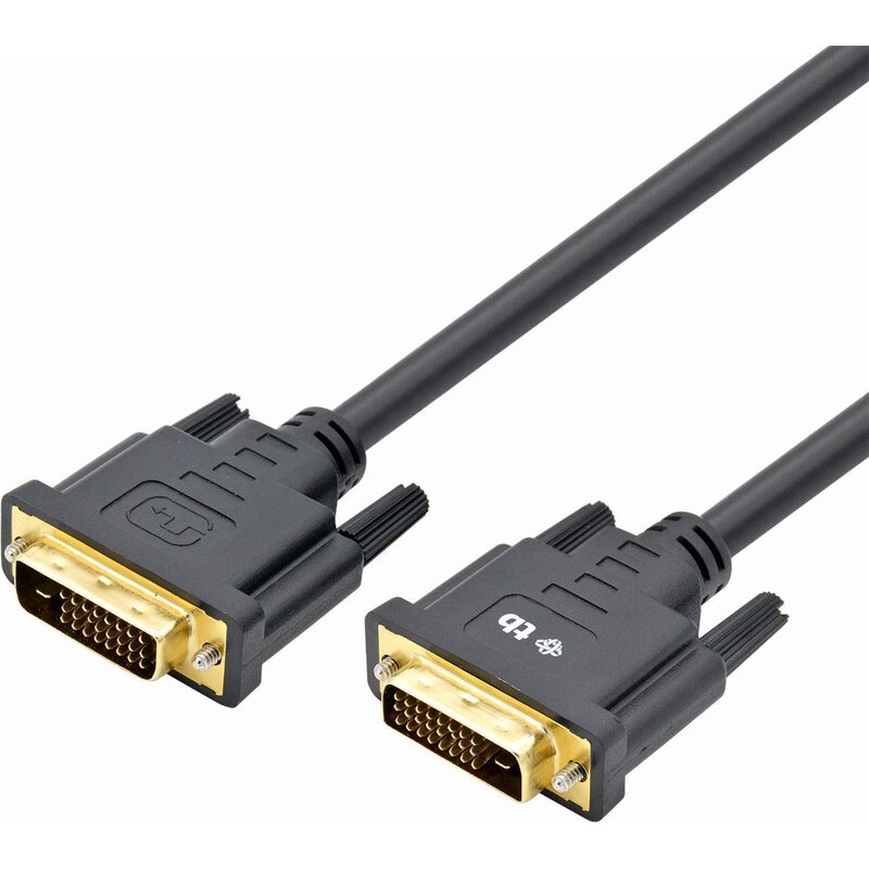 TB Kabel DVI M-M 24+1 1.8 m. czarny, pozłacany