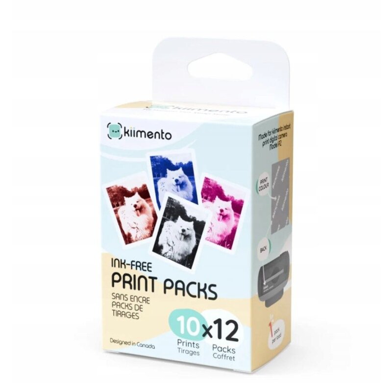 Wkłady KIIMENTO Print Packs 10 x 12 do Kiimento Model P2 (120 zdjęć)