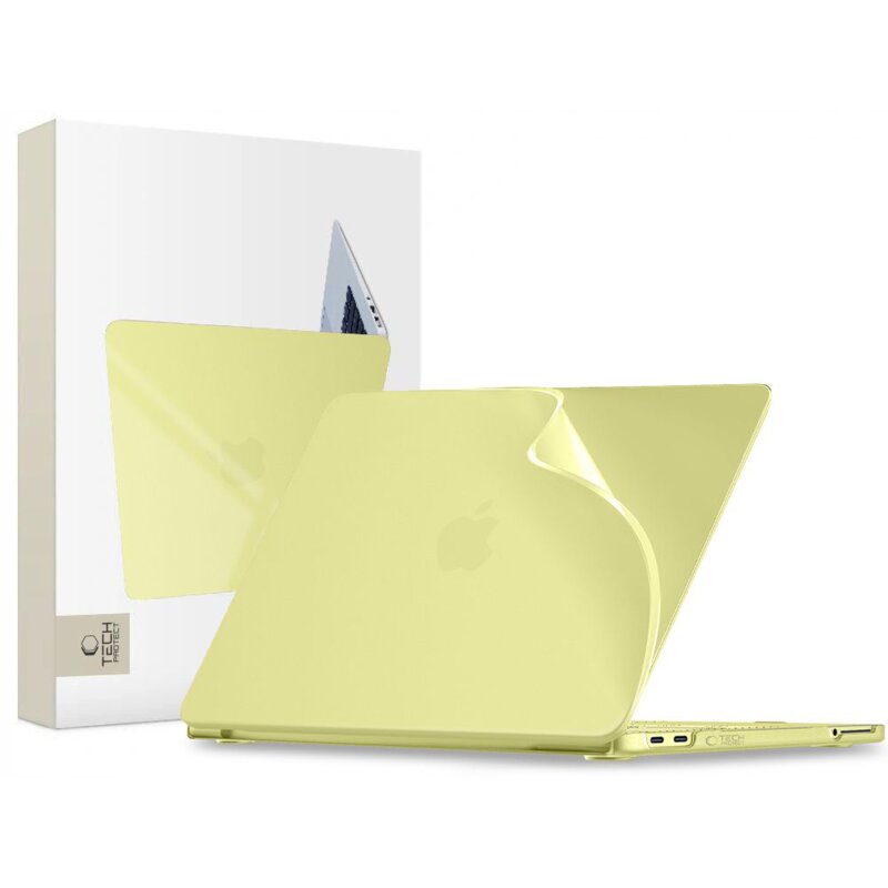 Etui na laptopa TECH-PROTECT Softshell do Apple MacBook Neo 13 2026 Cytrynowy