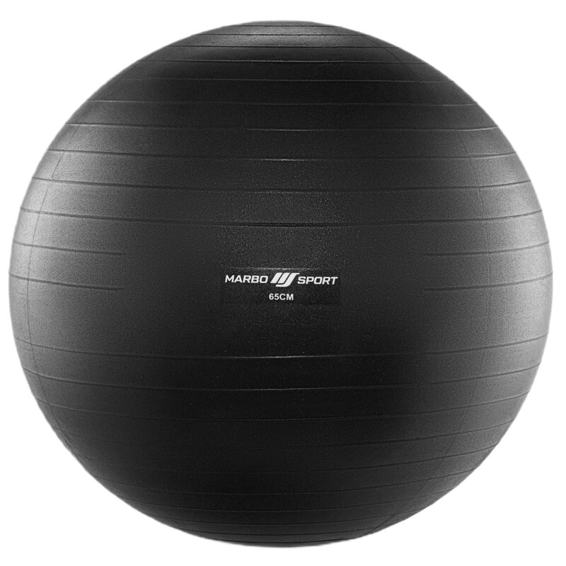 Piłka gimnastyczna MARBO SPORT MS-BB65BLACK Czarny (65 cm)