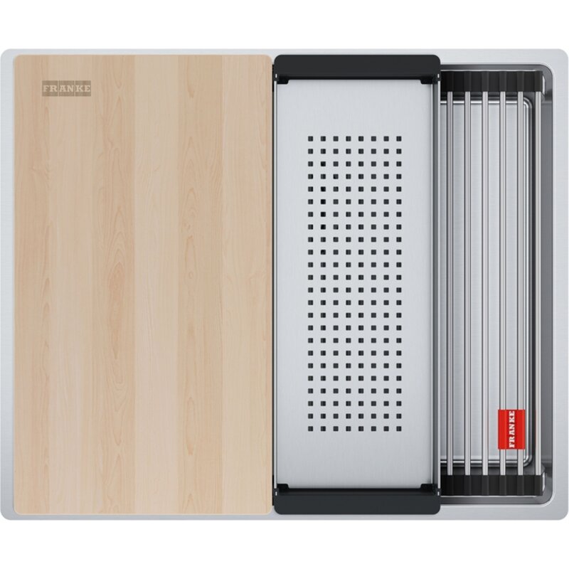 Zlewozmywak jednokomorowy FRANKE Box BXX 210/110-50 127.0749.858 Stal szczotkowana 44x53