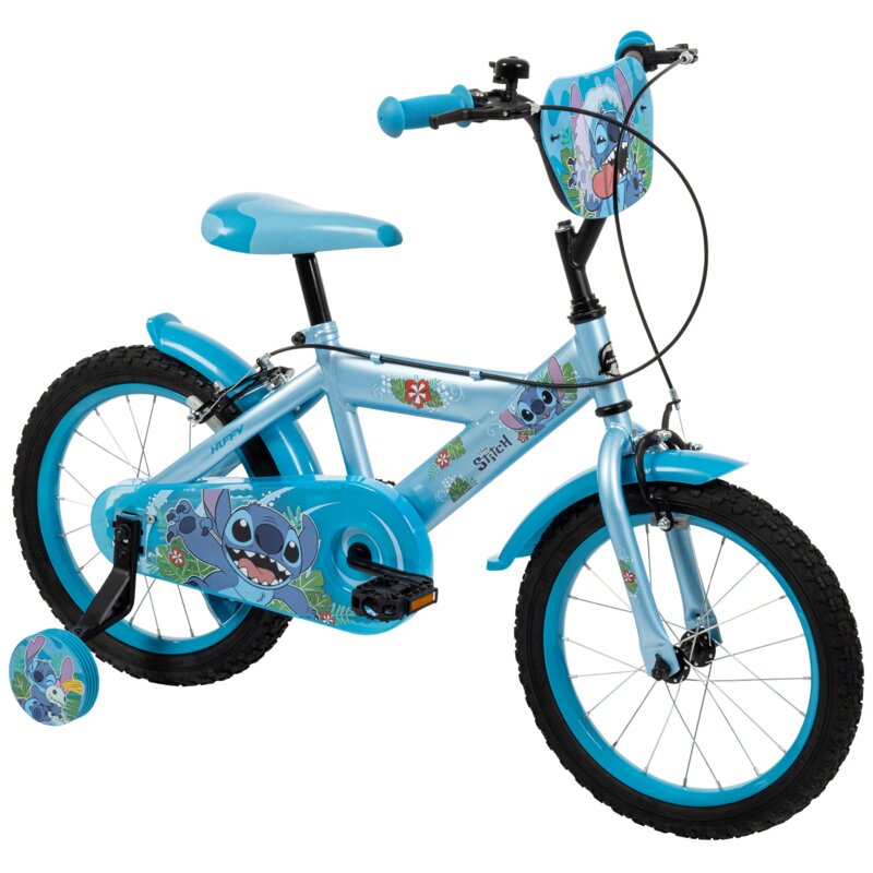 Rower dziecięcy HUFFY Disney Stitch 16 cali Niebieski Wzrost: 110-120 cm Wiek: 5-7 lat