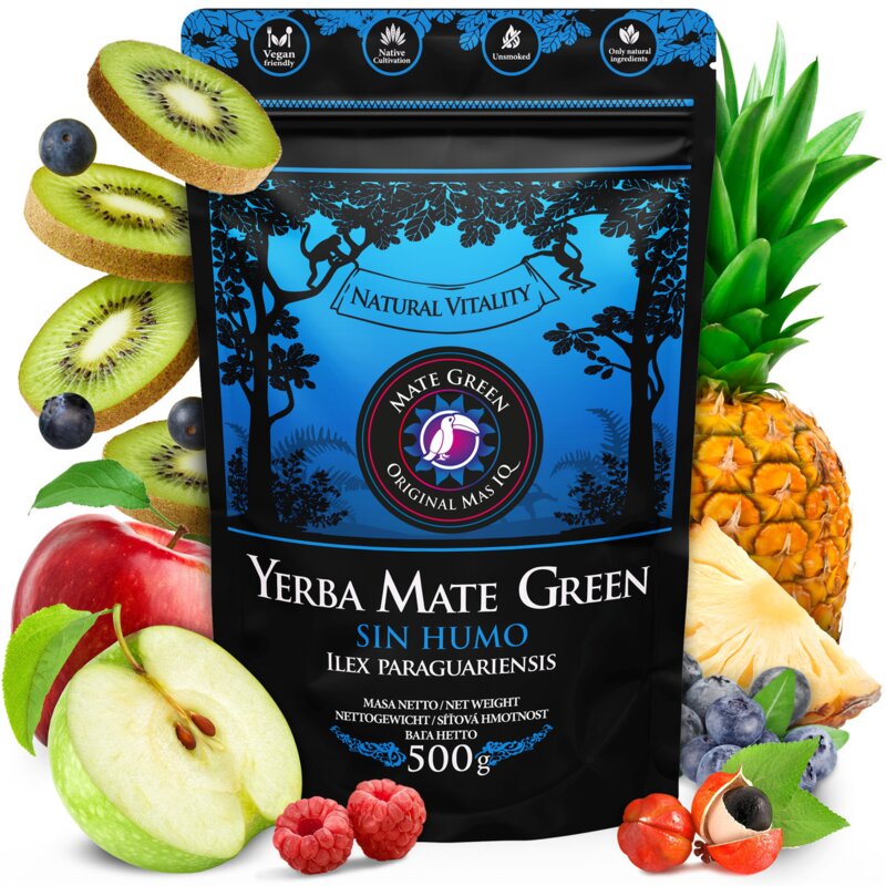 Yerba Mate MATE GREEN Sin Humo Mas IQ 500 g