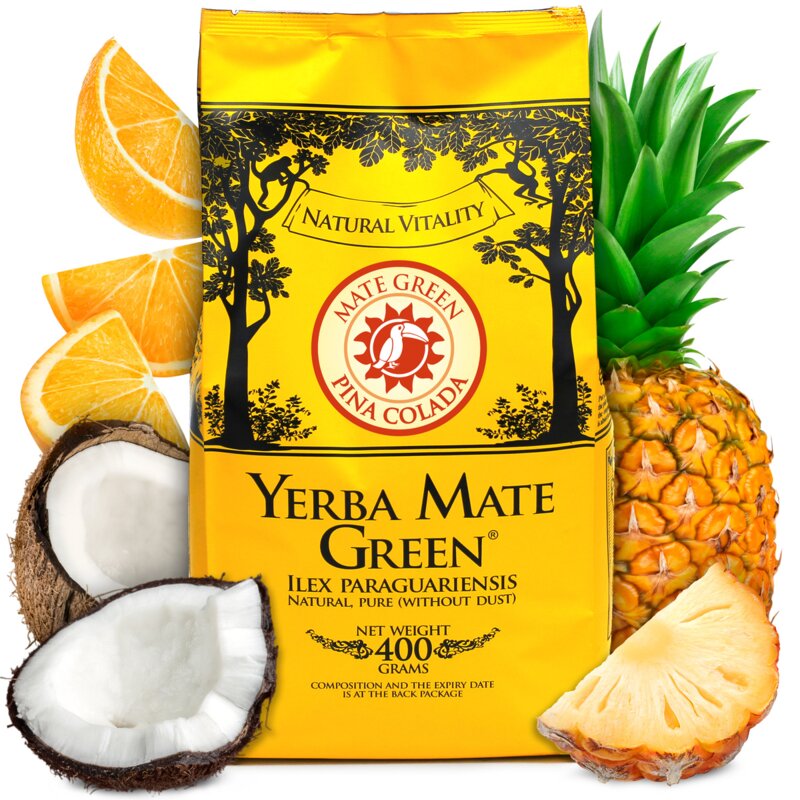 Yerba Mate MATE GREEN Pina Colada 400 g
