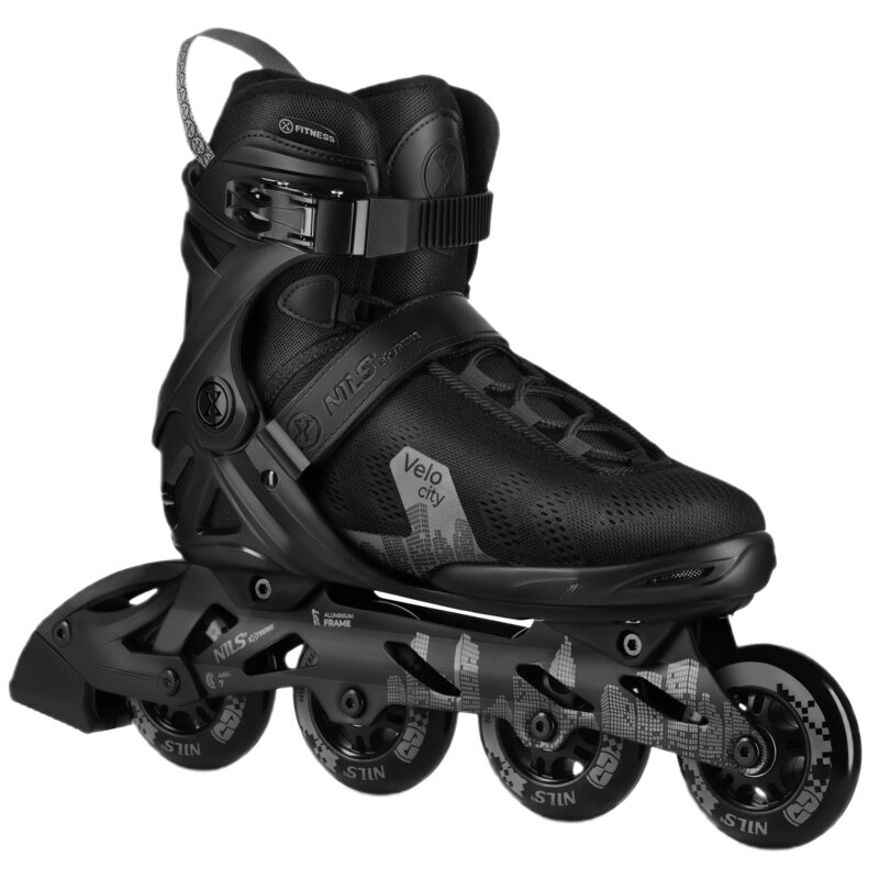 Łyżworolki NILS EXTREME Velo City NA623 (rozmiar 45) Czarny