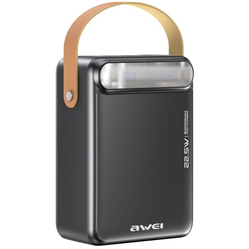 AWEI Powerbank P102K 22,5W PD 80000mAh 2xUSB-C 3xUSB-A