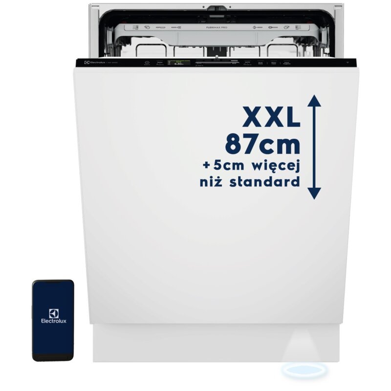 Zmywarka ELECTROLUX 800 MBL8XB00S MaxiSpace XXL Wysokość 87cm Ramię natryskowe SatelliteClean Pro QuickSelect 2.0