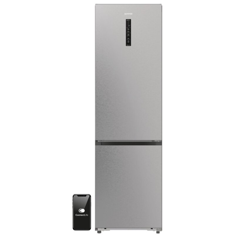 Gorenje NRB620E61X4WFE No Frost 203cm Srebrna Do Obudowy WiFi 413L