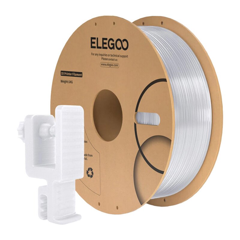 Filament ELEGOO PC, Średnica 1.75 mm, 1 kg Przezroczysty