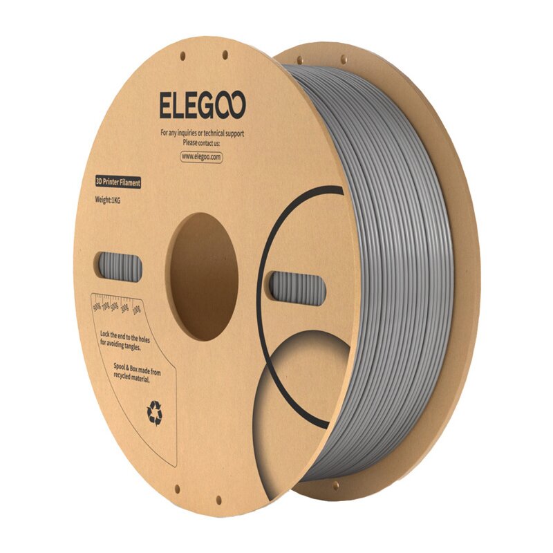 Filament ELEGOO ABS, Średnica 1.75 mm, 1 kg Szary