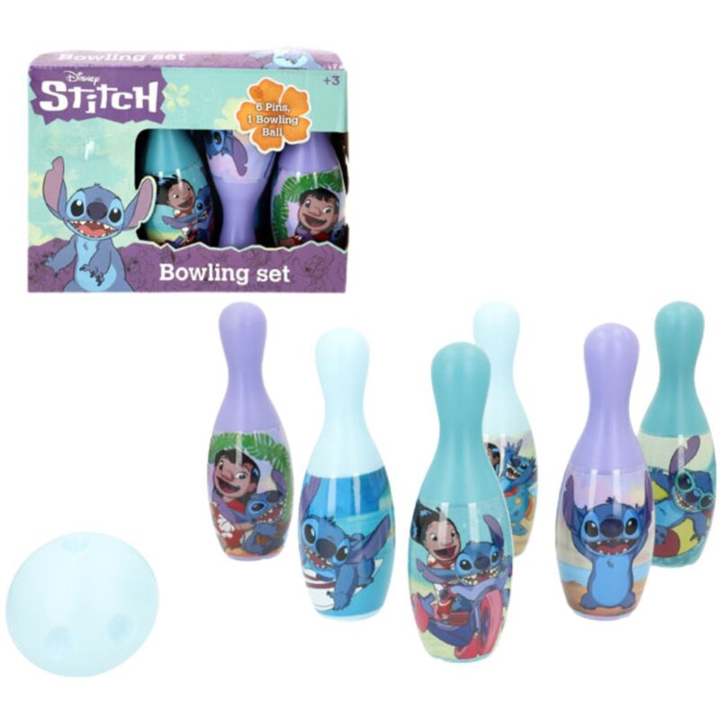 Gra zręcznościowa COLOR BABY Disney Stitch Kręgle 39788