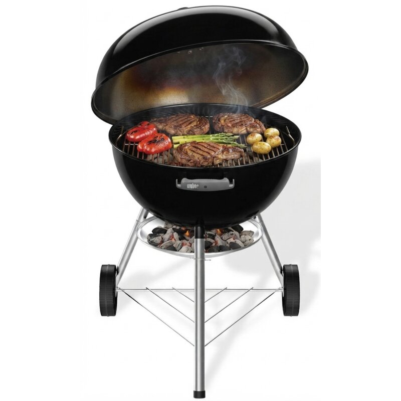 Grill ogrodowy węglowy WEBER Original Kettle 1502202 Zamykany, okrągły, na kółkach, termometr