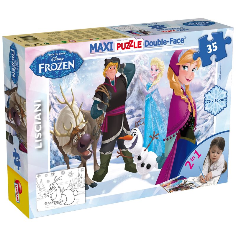 Puzzle LISCIANI Disney Frozen 2w1 46867 (35 elelementów)