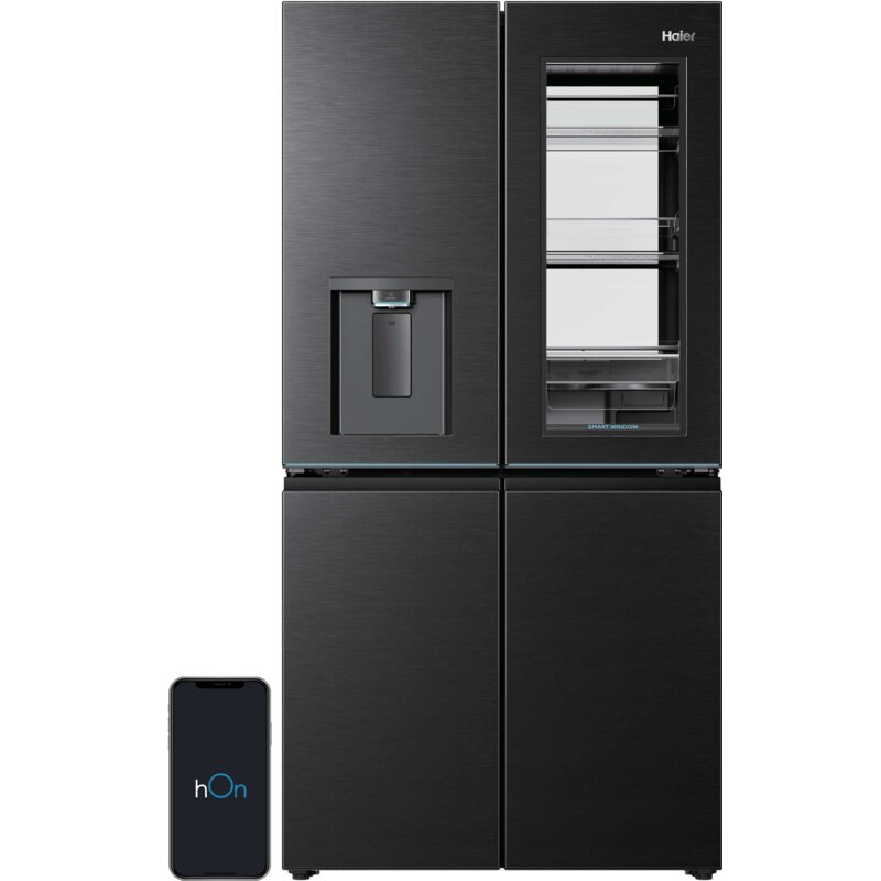 Lodówka HAIER AI HCW99F18DHMB Side by Side No Frost 182.5cm Czarna