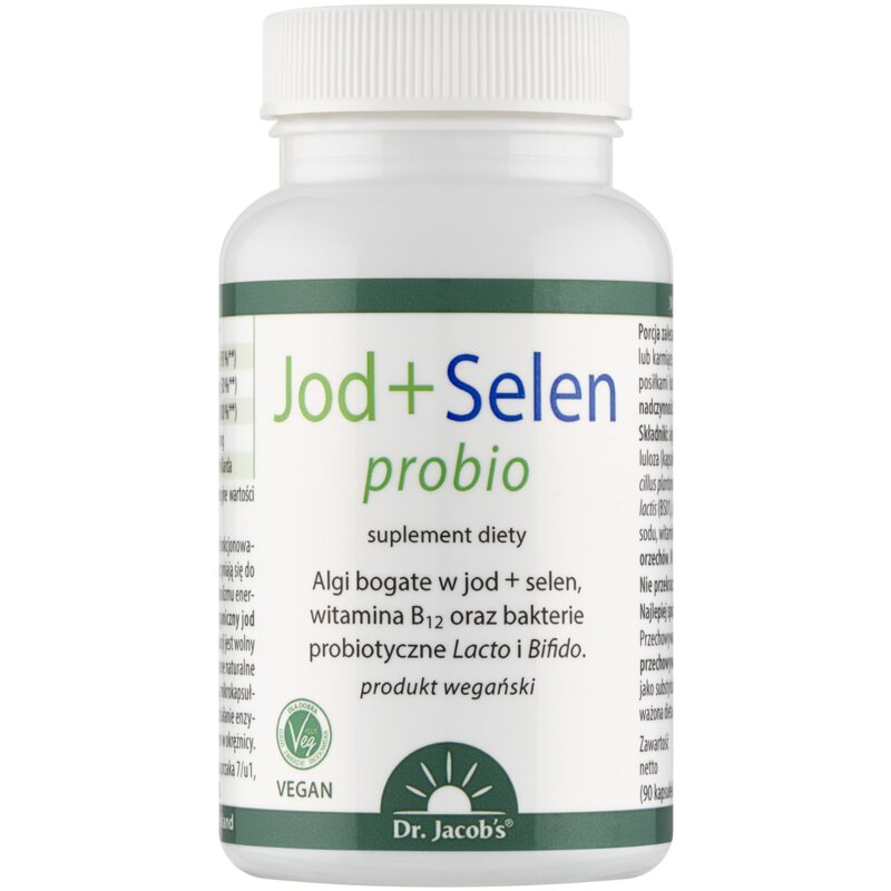 Suplement diety DR. JACOB'S Jod + Selen Probio (90 kapsułek)